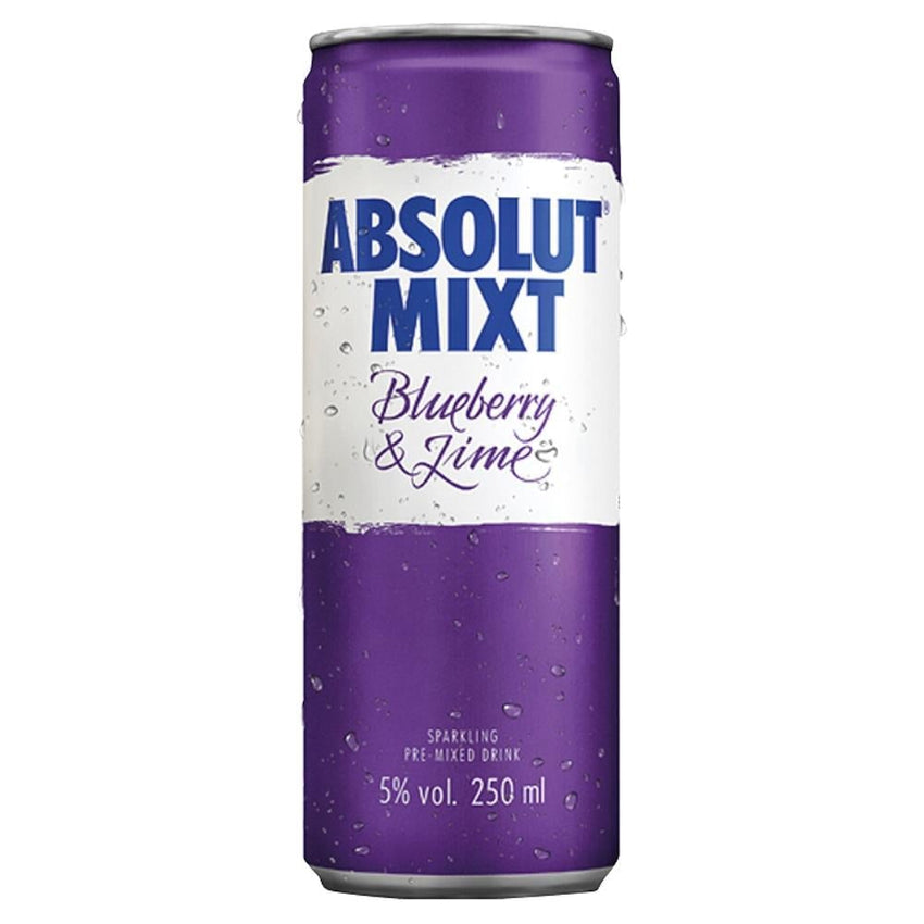 Absolut Mixt Blueberry & Lime 12 x 250ml