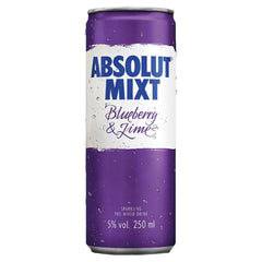 Absolut Mixt Blueberry & Lime 12 x 250ml