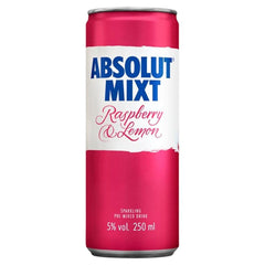 Absolut Mixt Raspberry and Lemon 12 x 250ml