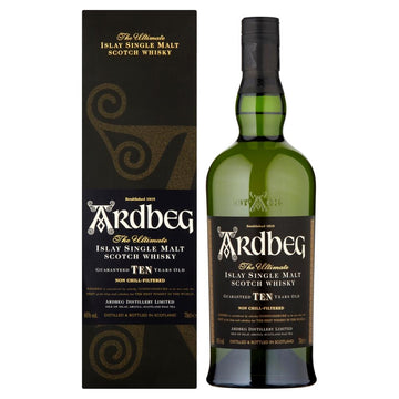 Ardbeg 10 Year Old Single Malt Whisky 70cl
