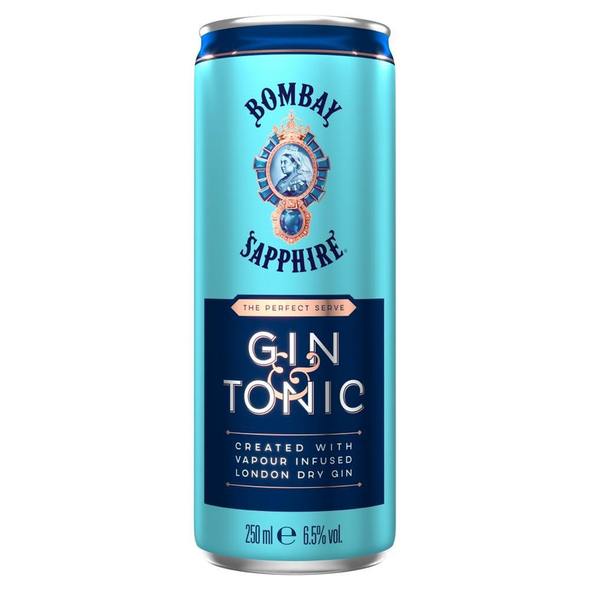 Bombay Sapphire Gin and Tonic 12 x 250ml