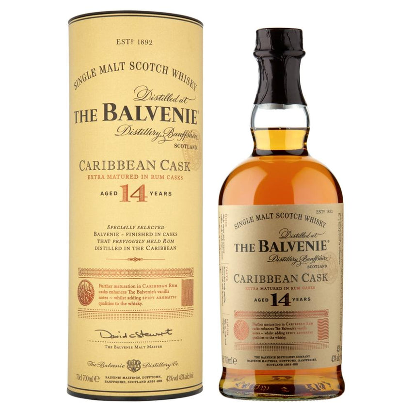 Balvenie 14 Year Old Caribbean Cask Single Malt Whisky 70cl