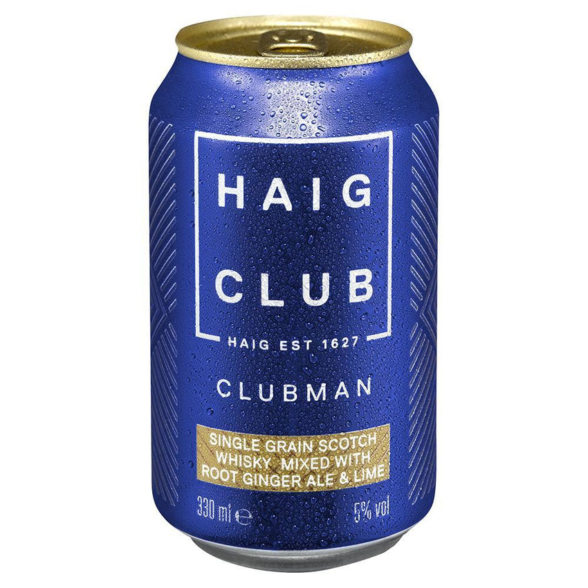 Haig Club Clubman and Ginger with Lime 12 x 330ml