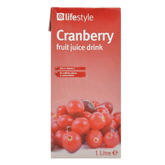Lifestyle Cranberry Juice 12 x 1ltr