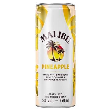 Malibu Coconut Rum & Pineapple 12 x 250ml