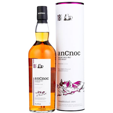 anCnoc 18 Year Old Highland Single Malt Scotch Whisky 70cl